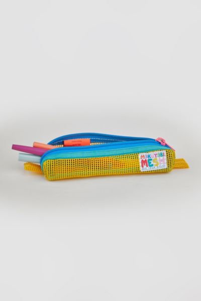 Mokuyobi Mesh Pencil Zip Pouch In Yolk At Urban Outfitters In Blue