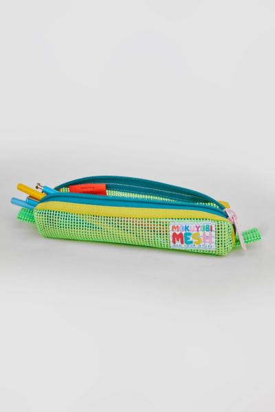 Mokuyobi Mesh Pencil Zip Pouch In Slime At Urban Outfitters In Slime