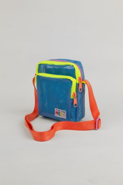 MOKUYOBI MESH SIDEKICK SLING IN LAKE AT URBAN OUTFITTERS 