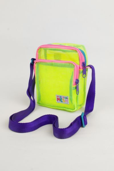 MOKUYOBI MESH SIDEKICK SLING IN ZEST AT URBAN OUTFITTERS 