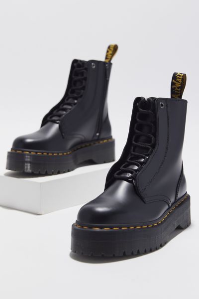 Dr. Martens ブラックJarrickII 厚底 Jarrick II Laced Leather Platform Boots in Black | Dr. Martens