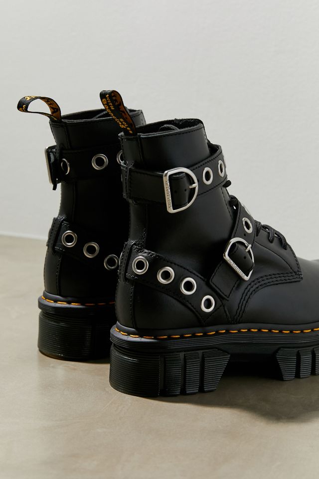 Dr. Martens Audrick Hardware Leather Platform Boot #4