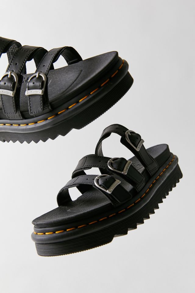 Blaire leather slide discount sandals