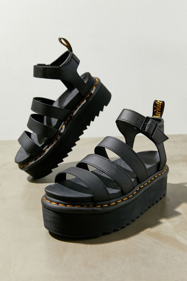 Platform sandals with on sale straps