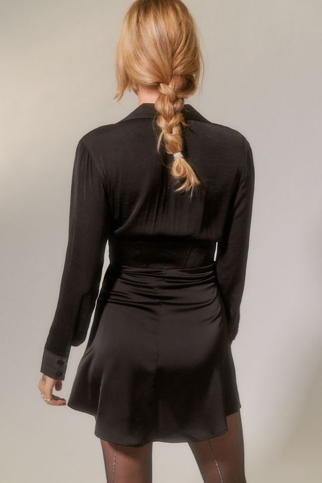 UO Phoebe Corseted Shirt Dress #1
