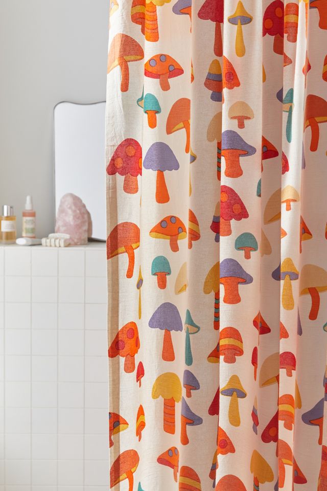 Mushroom Friends Shower Curtain