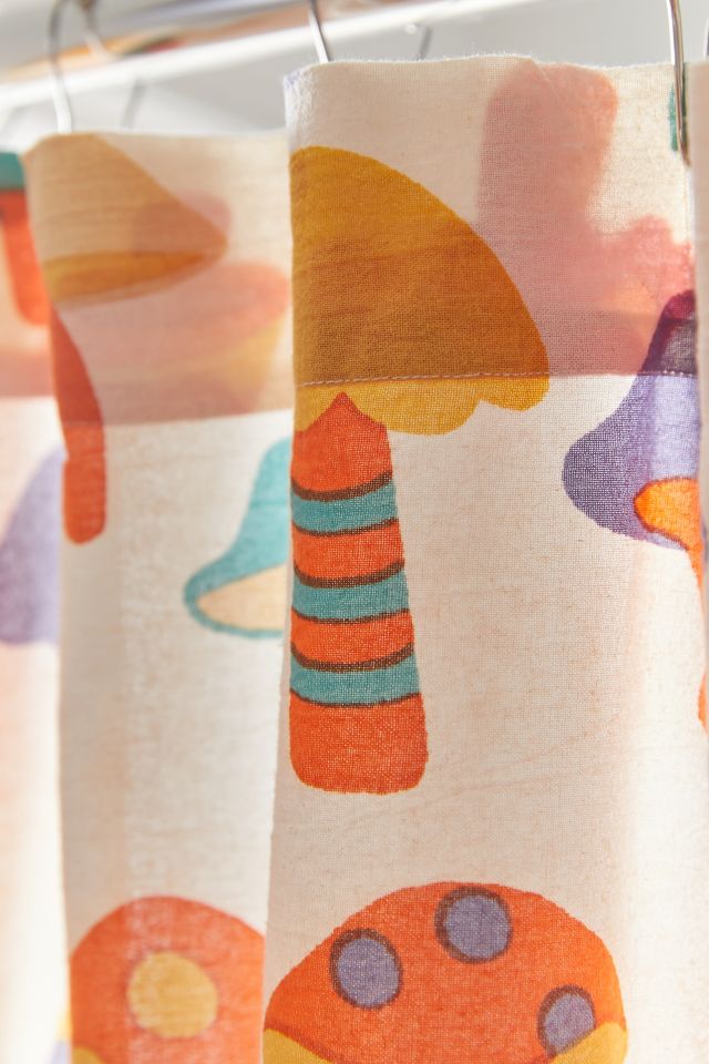 Mushroom Friends Shower Curtain #2