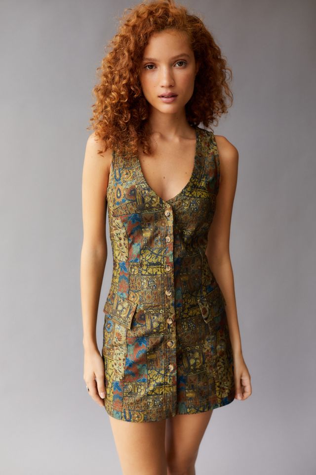 UO Tapestry Mini Dress Urban Outfitters