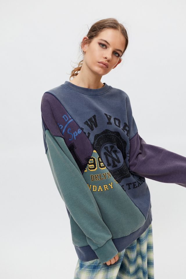 New York Colorblock Crew Neck Sweatshirt | Urban Outfitters