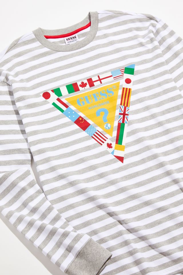 GUESS Originals Striped Long Sleeve Tee #1
