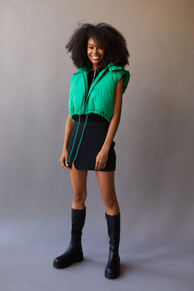 UO Cropped Puffer Vest #2