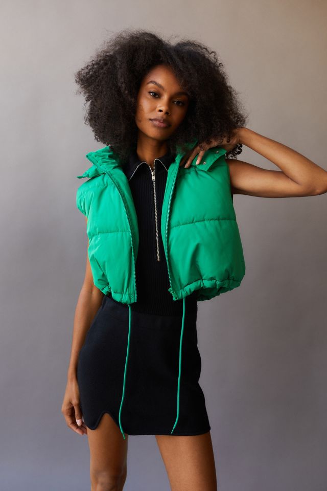 UO Cropped Puffer Vest #4
