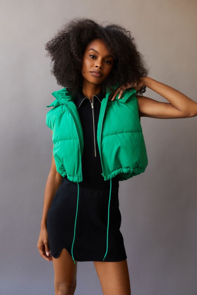 Cropped Puffer Vest