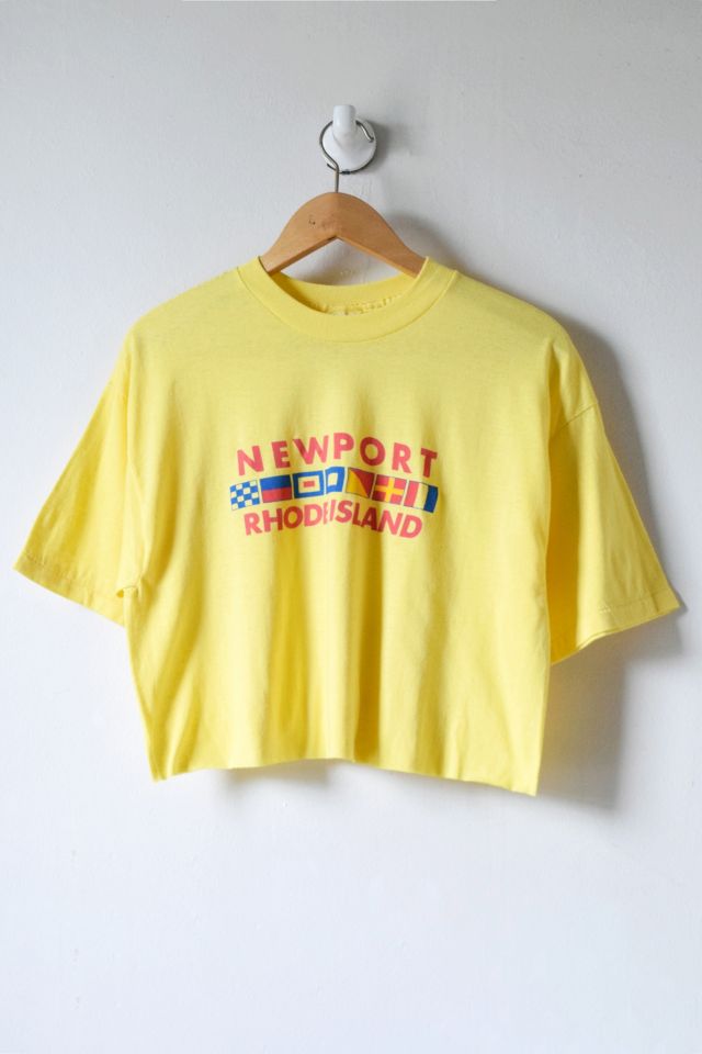 Vintage 90s Newport, Rhode Island Cropped T-Shirt