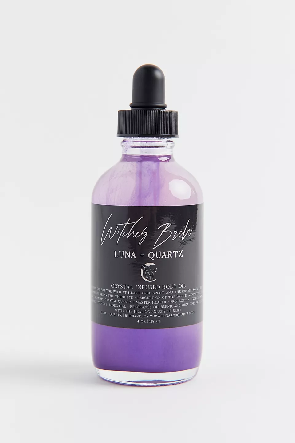 Luna + Quartz Witches Brew Crystal-Infused Body Oil