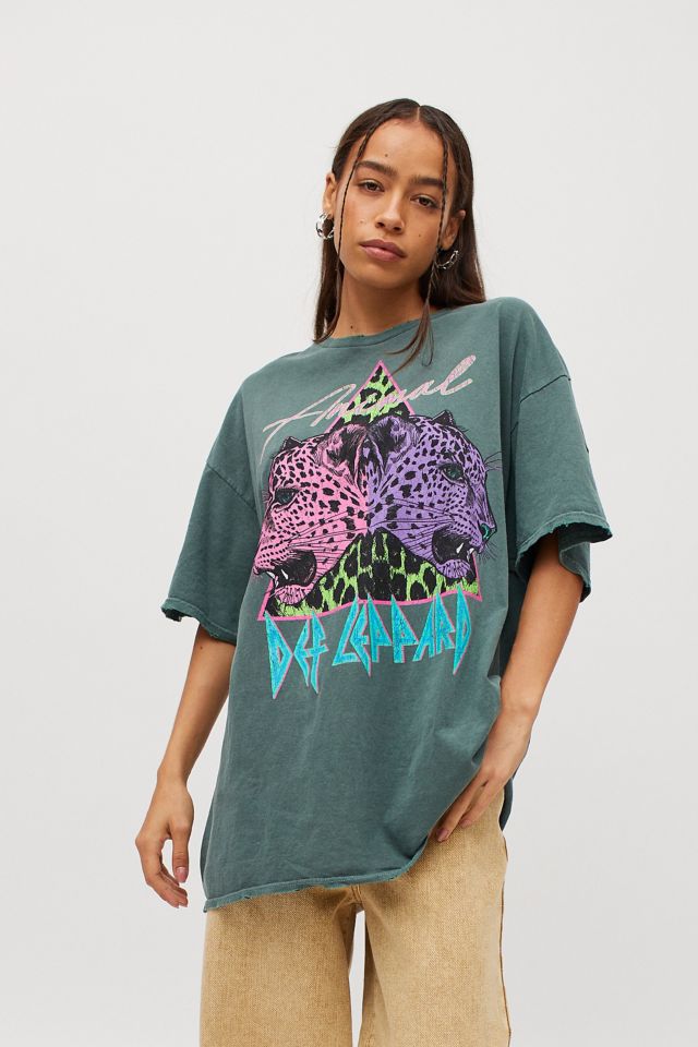 Def Leppard Double Animal T-Shirt Dress #3