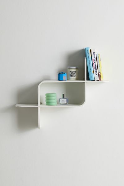 URBAN OUTFITTERS ELIAS WALL SHELF IN WHITE AT URBAN OUTFITTERS 