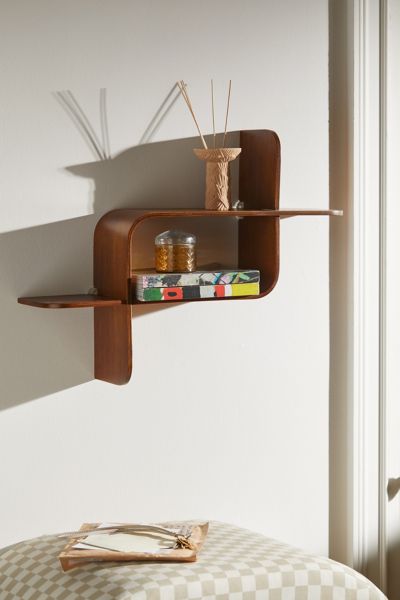 Urban Outfitters Elias Wall Shelf In Brown