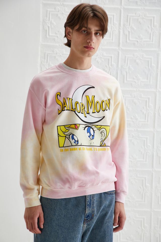 Sailor Moon Eyes Washed Crew Neck Sweatshirt #2