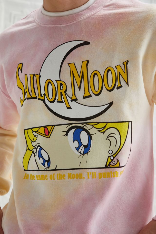 Sailor Moon Eyes Washed Crew Neck Sweatshirt #3