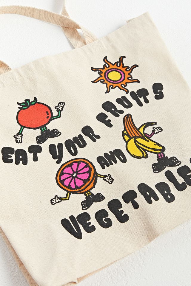Altru Apparel Eat Your Fruits & Vegetables Tote Bag #1