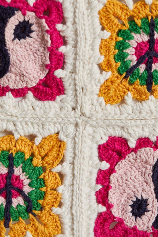 Décoration murale en crochet à motif de paix #2