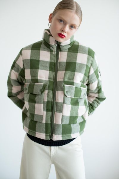 BDG Dixie Flannel Puffer Jacket