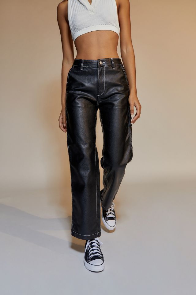 Contrasting seam carpenter pant