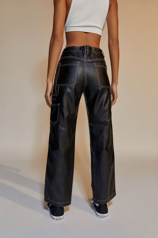 BDG Leila Faux Leather Carpenter Pant #2