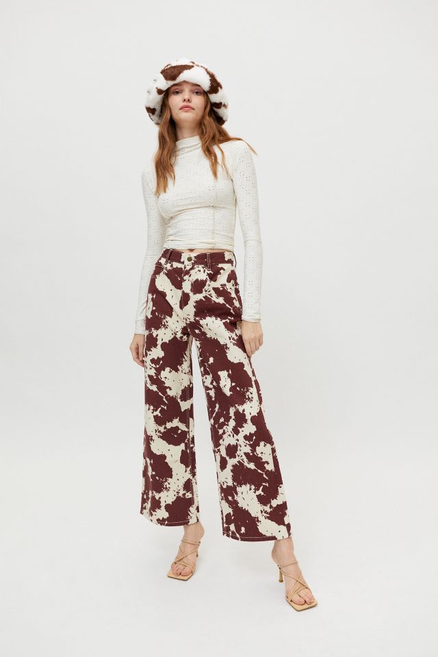 BDG High & Wide Jean - Cow Print #4