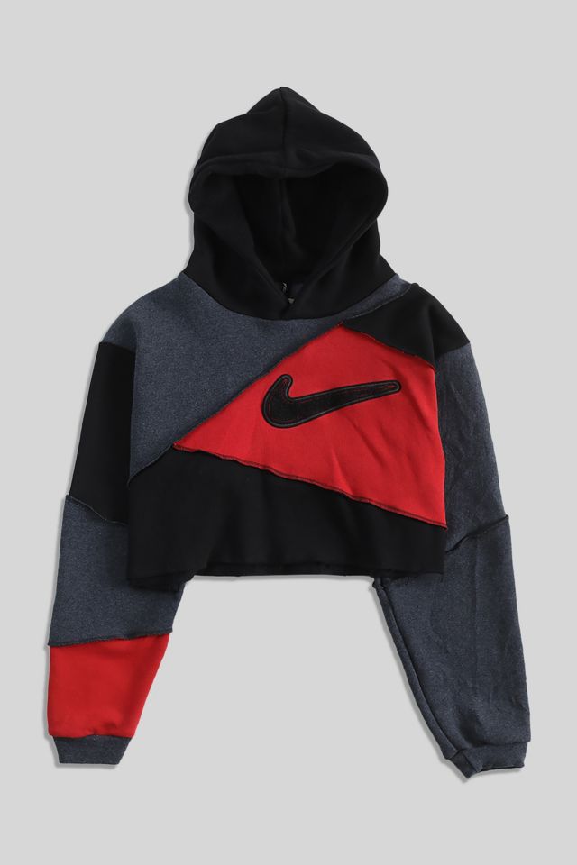 Reworked nike hot sale crop hoodie