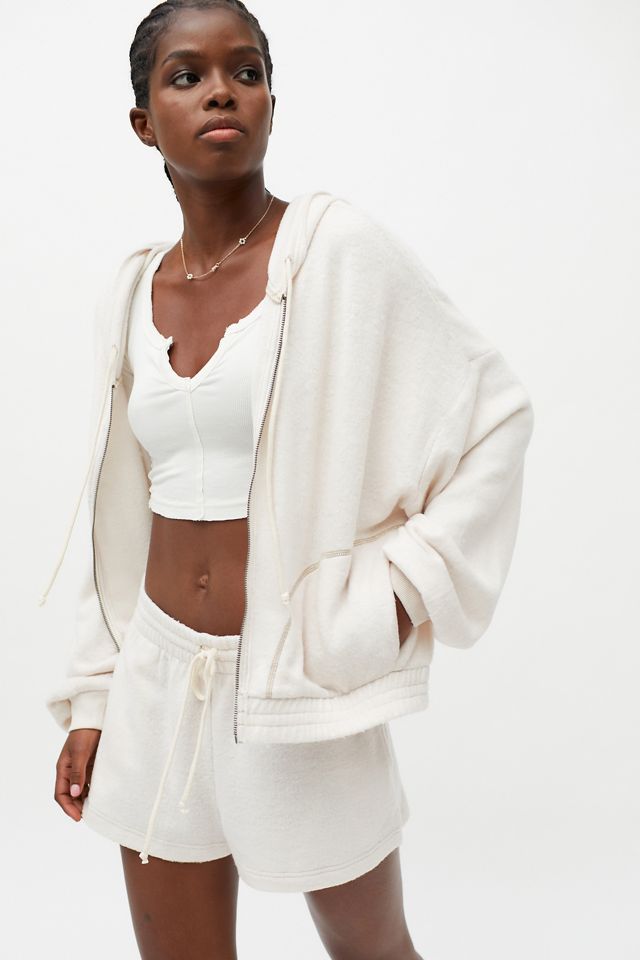 Out From Under Kelsey Fleece ZipUp Hoodie Sweatshirt Urban Outfitters