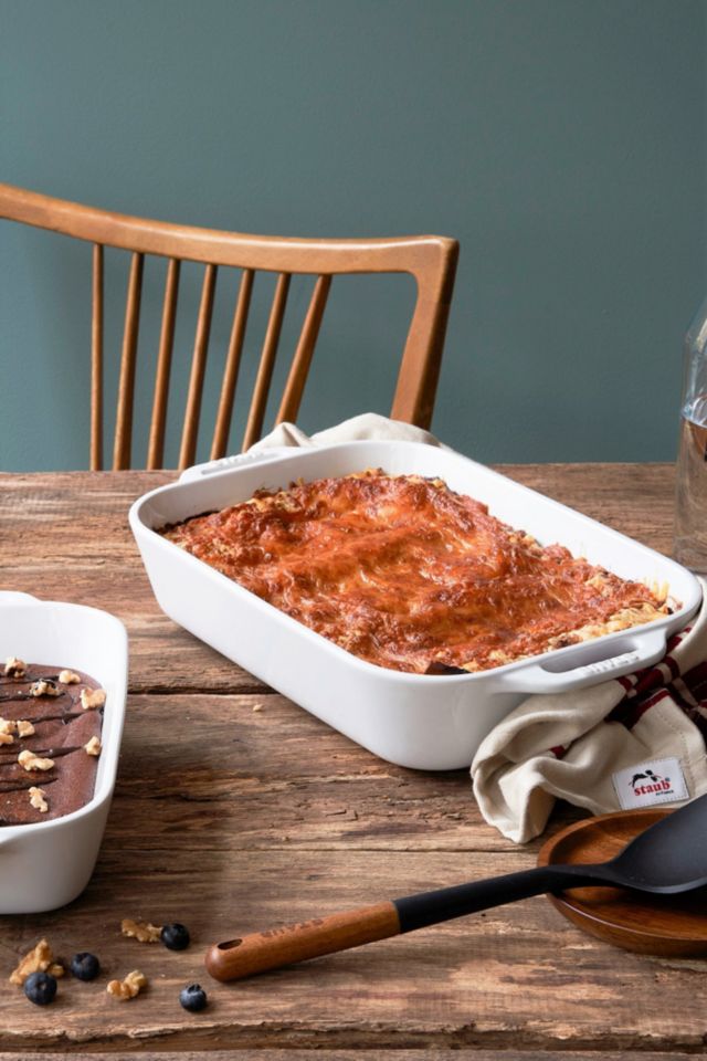 Rustic Red Ceramic 2-Piece Rectangular Baking Dish Set