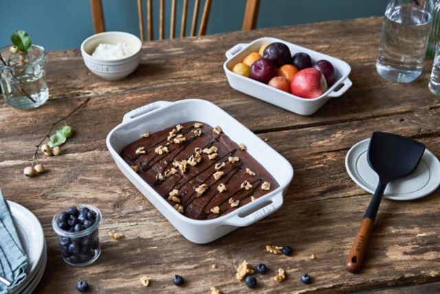 Rustic Red Ceramic 2-Piece Rectangular Baking Dish Set