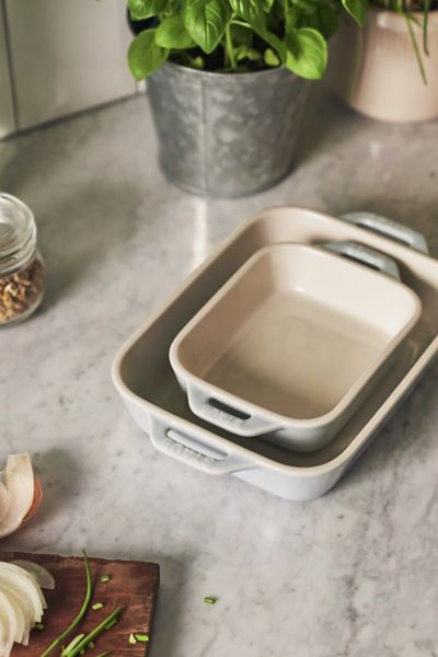 Staub Ceramic 2-pc Rectangular Baking Dish Set In Macaron Blue At Urban Outfitters