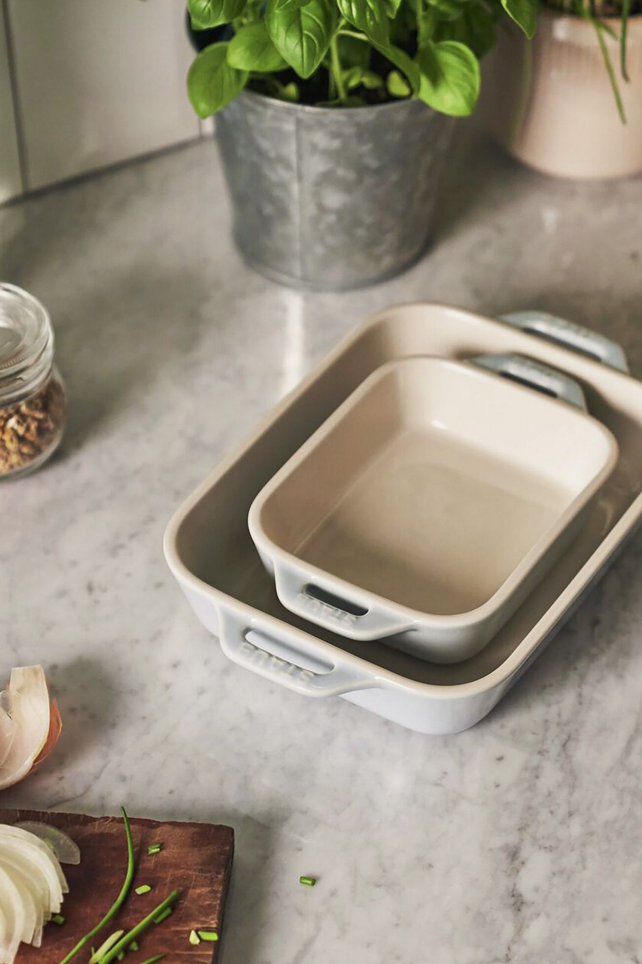 Staub Ceramic 2-pc Rectangular Baking Dish Set - Macaron Blue, ONE SIZE