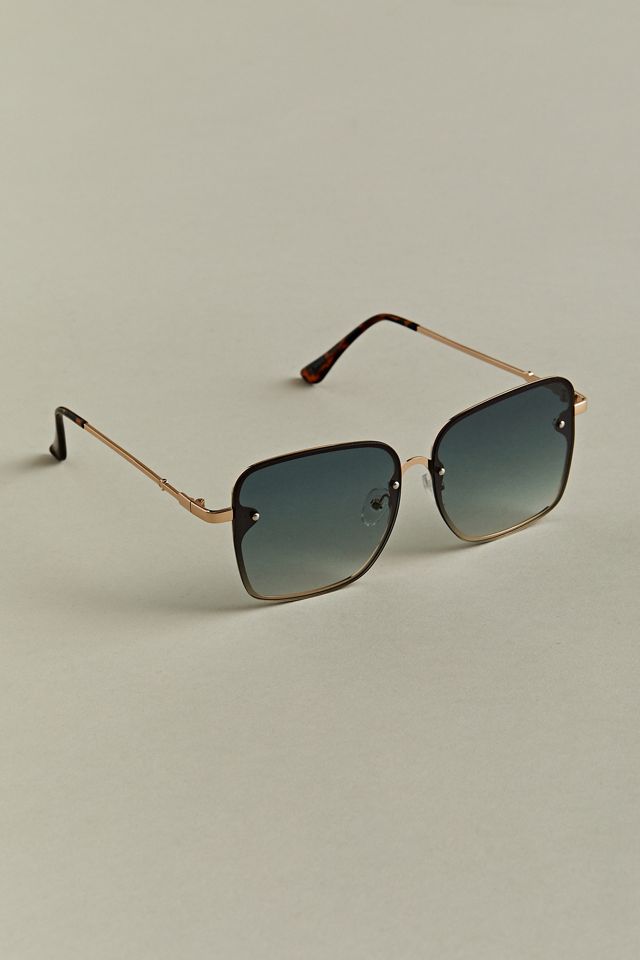 Dane Rimless Square Sunglasses | Urban Outfitters