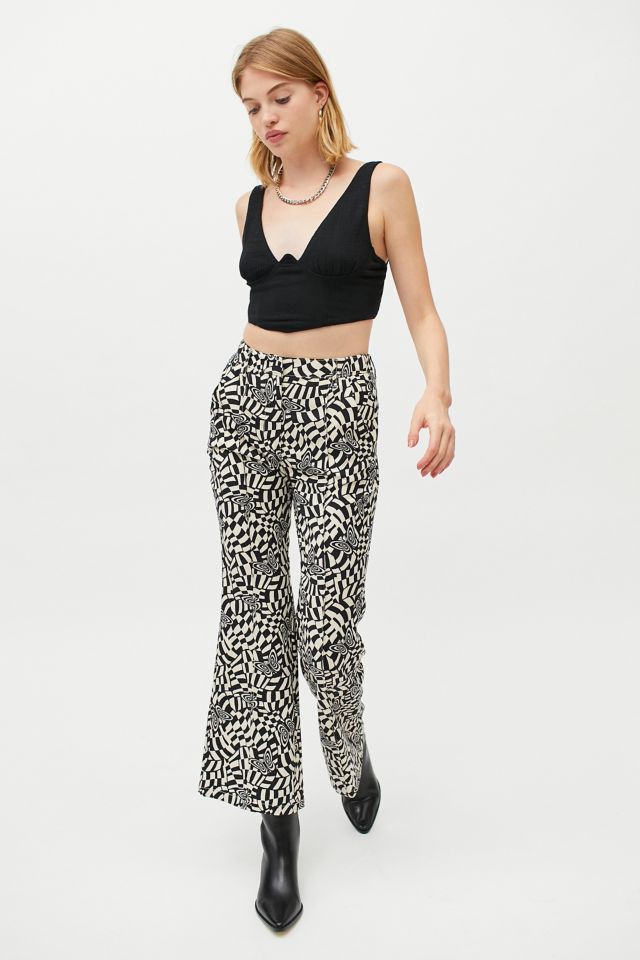 Printed hot sale flare pants