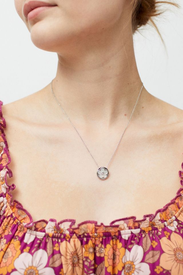 Delicate Flower Pendant Necklace #1