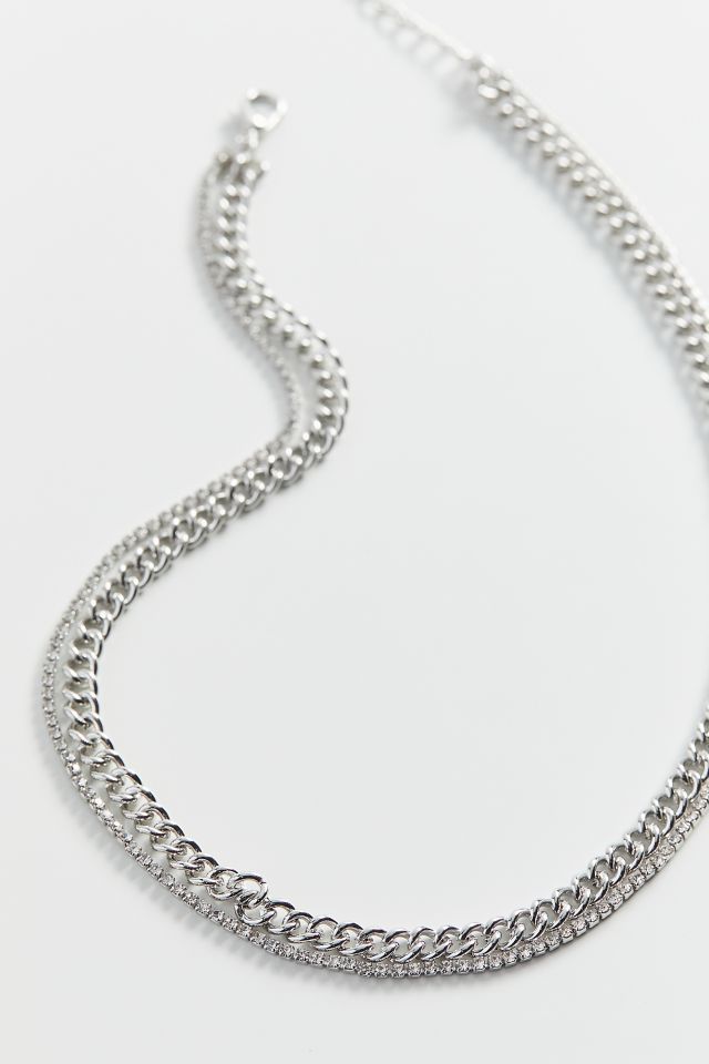 Rhinestone Layer Necklace #1