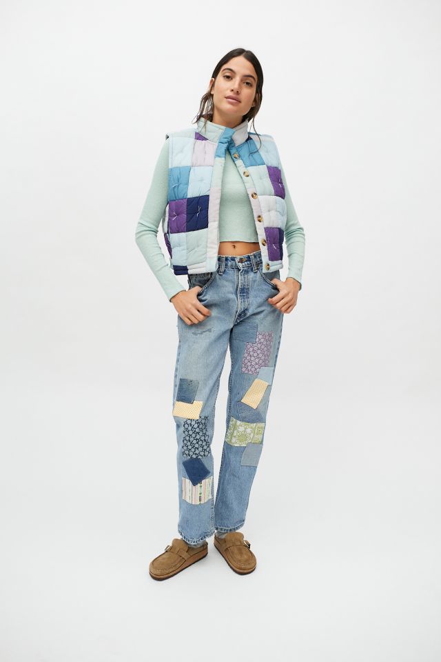 Kimchi Blue Checks Quilted Puffer Vest #3