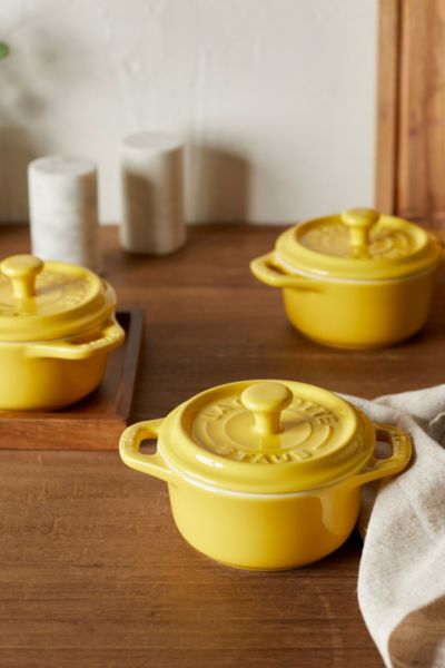 Staub Ceramic 3-pc Mini Round Cocotte Set