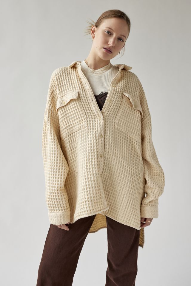 Urban outfitters waffle knit 2024 top