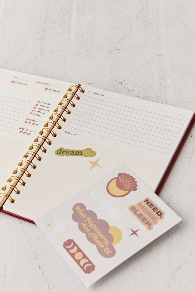 Ensemble de journal de rêves et autocollats #2