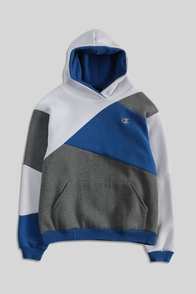 Frankie Collective Rework Patchwork Champion Hoodie Sweatshirt