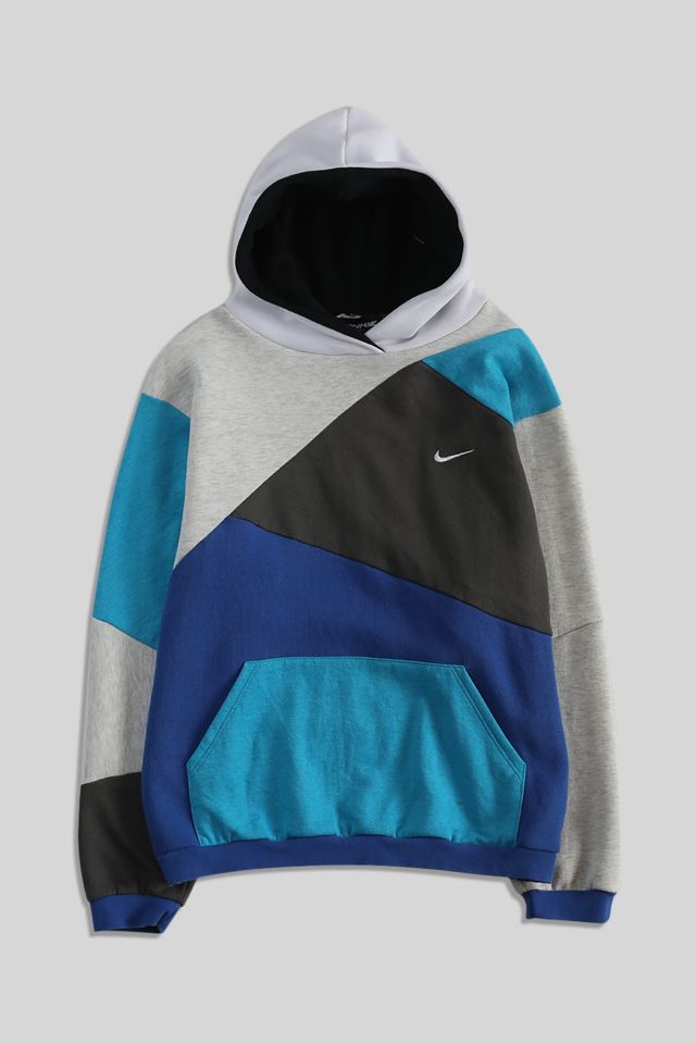 Frankie Collective Rework Patchwork Nike Hoodie Sweatshirt