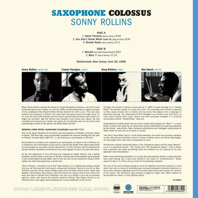 Sonny Rollins - Saxophone Colossus LP #1