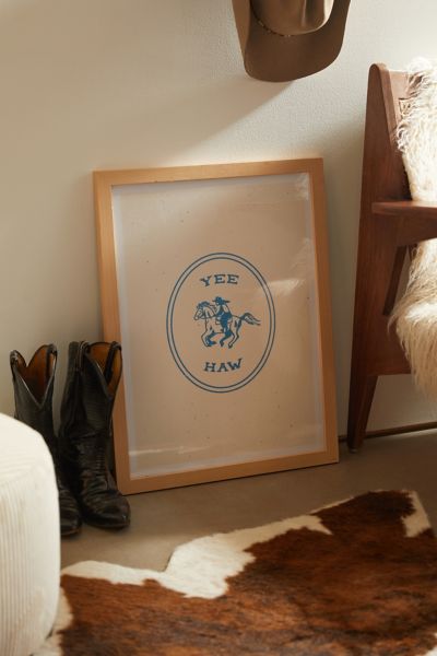 Impression d'Art Emma Boys Yee Haw en Bleu