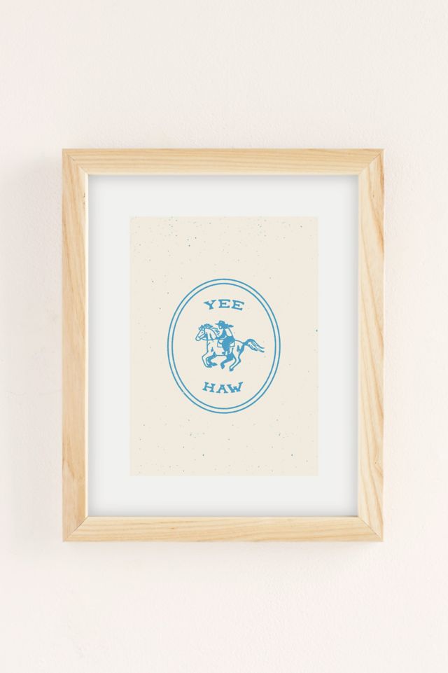 Emma Boys Yee Haw In Blue Art Print #1