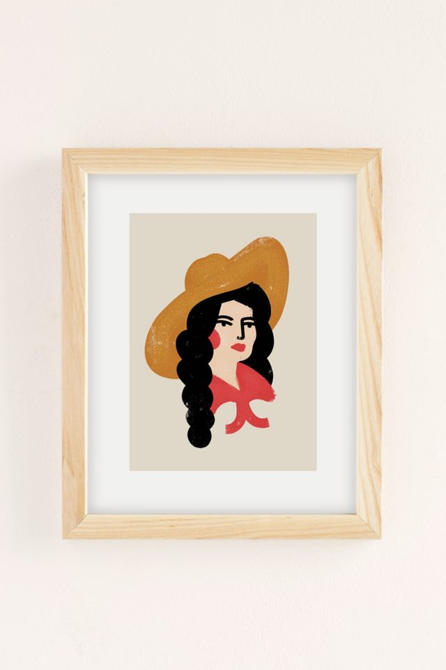 Nick Quintero Abstract Cowgirl Art Print #1